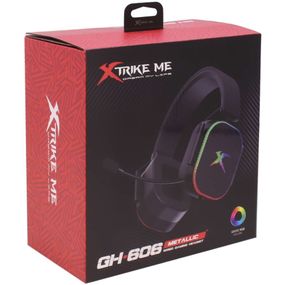 Ігрова гарнітура XTRIKE ME GH-606  XBOX/PS/PC, USB+3,5 мм, статичне RGB, кабель 2м, чорна