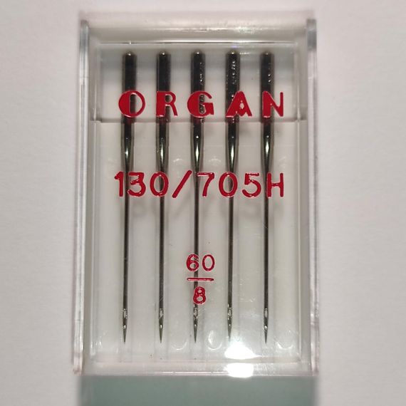 Голки швейні універсальні ORGAN №90 пластиковий бокс 5 штук для побутових швейних машин (6527)