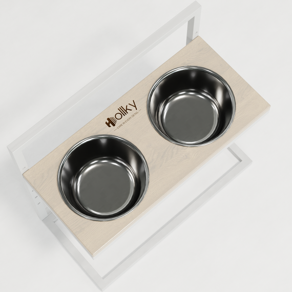 Миски на регульованій підставці для великих собак Hollky Flex L (2 × 1.8 л) FL-502850-WHWH | Зображення 5