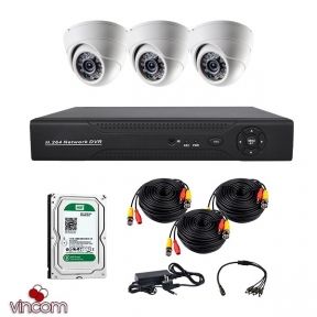 Комплект AHD видеонаблюдения CoVi Security AHD-3D KIT  HDD500