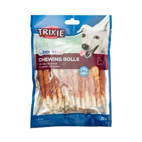 Ласощі для собак з качкою Trixie Denta Fun Chewing Rolls, 240 гр