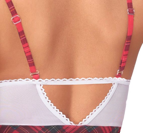 Костюм школярки Cottelli, червоно-білий, 2 предмети, розмір S | Зображення 4