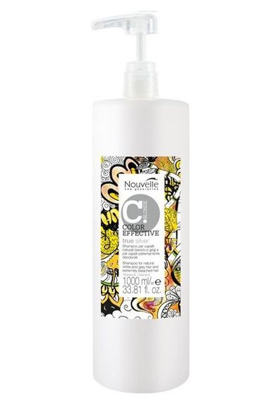 Шампунь Nouvelle True Silver Shampoo для пепельных волос с витамином E 1000 мл