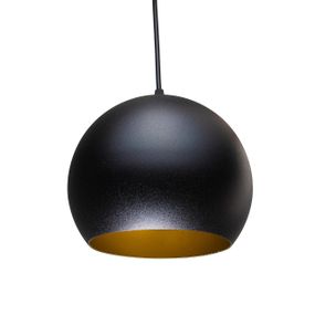 Світильник підвісний (люстра) Bowl P200 Чорний, Золото, Atmolight