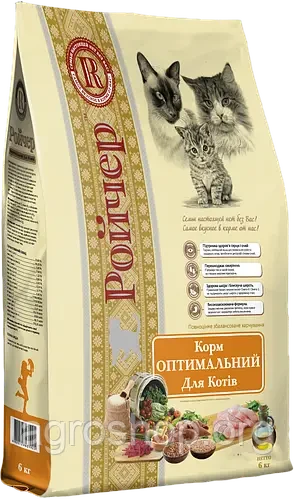 Сухой корм для кошек Ройчер Оптимальный 6 кг
