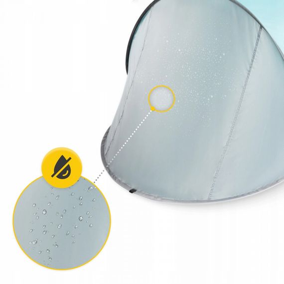 Намет пляжний 4FIZJO Pop-Up 195 x 120 см саморозкладний Grey/Mint (P-5905973401432) | Зображення 4