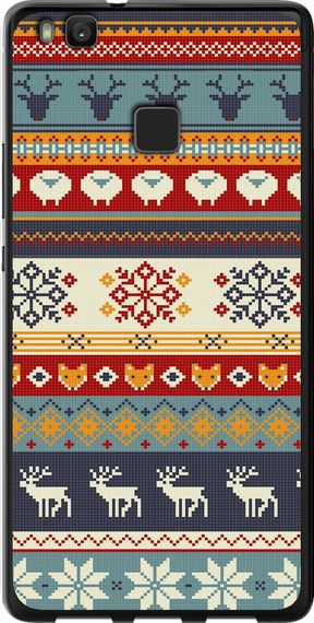 Чехол на Huawei P9 Lite Рождественский орнамент "3303u-298-17620"