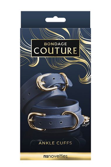 Наручники BONDAGE COUTURE ANKLE CUFF BLUE | Зображення 1