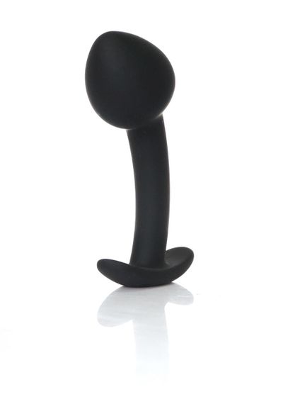 Анальна пробка - Silicone Black Curved Plug L Sex Aura | Зображення 1