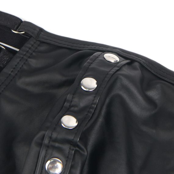 Труси чоловічі Star Night, з чотирма рядами лямок, чорні, XL Sex Aura | Зображення 8