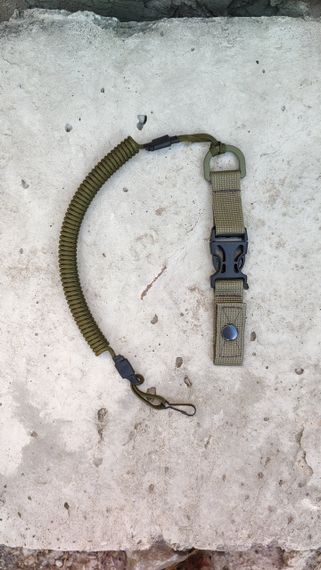 Тренчик-карабін шнур страхувальний кручений шнур спіральний паракорд оптом в наявності 4 кольорів MS | Зображення 8