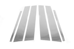 Накладки на дверные стойки из нержавеющей стали (6 шт) для Volkswagen Golf 5 2003-2009 гг