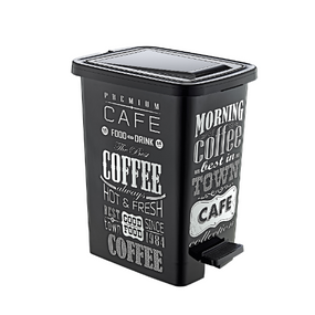 DECOR Slim відро для сміття з малюнком 8л (12) (x138 напис на чорному)