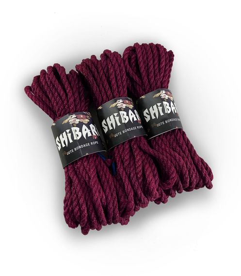 Джутова мотузка для шібарі Feral Feelings Shibari Rope, 8 м фіолетова | Зображення 1