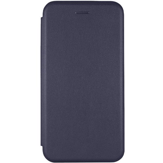 Кожаный чехол-книжка Classy для Motorola Moto G75 5G Темно-синий