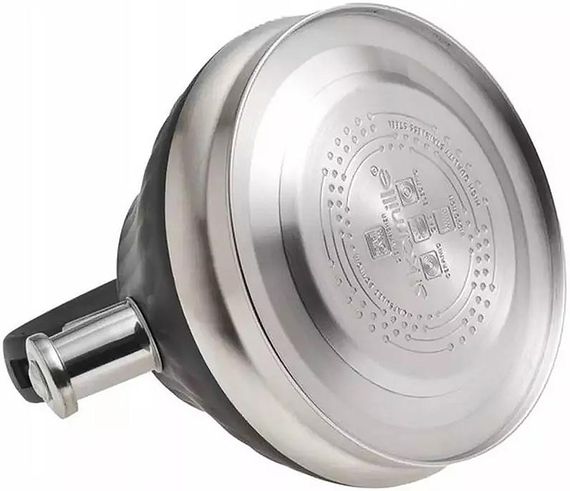 Чайник Kamille Whistling Kettle Marshmallow 3л з нержавіючої сталі зі свистком, чорний | Зображення 2