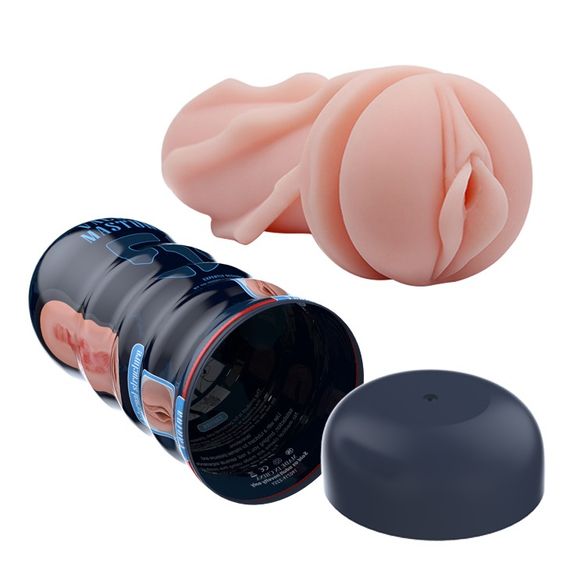 Мастурбатор реалістичний із вакуумом Pretty Love Masturbator Vacuum Cup, в колбі, 18 х 7 см | Зображення 1