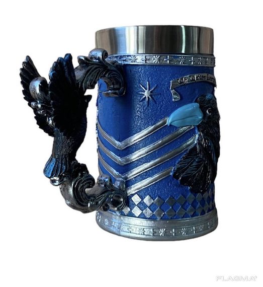 Кружка Чашка Бокал 3D Нержавеющая Сталь Гарри Поттер Ravenclaw 500мл | Зображення 4