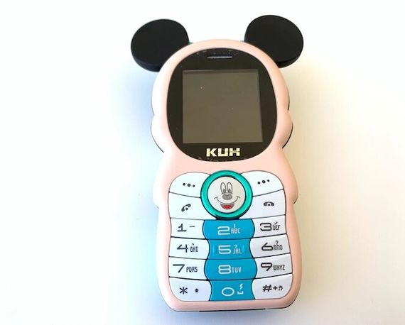 Мини Мобильный Телефон Mickey Mouse (Микки Маус) BLUE (Power Bank встроенный) | Зображення 1
