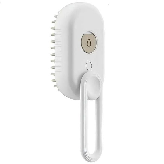 Паровая щетка-массажер для кошек и собак, с USB, Steamy Brush E-W3317 / Электрическая расческа для вычесывания | Зображення 2