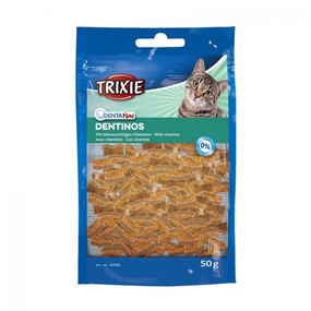 Лакомство Trixie «Denta Fun Dentinos» для котов 50 г (для зубов)