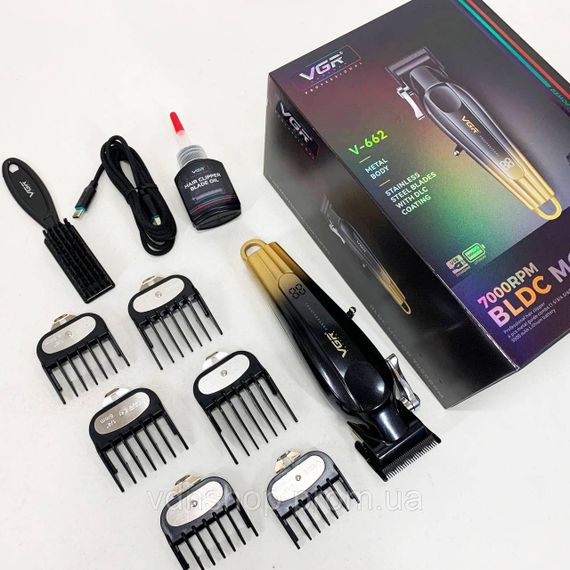 Тример для скронь VGR V-662, Електрична акумуляторна машинка для стрижки Машинка стрижки окантовки ZF-35 | Зображення 9