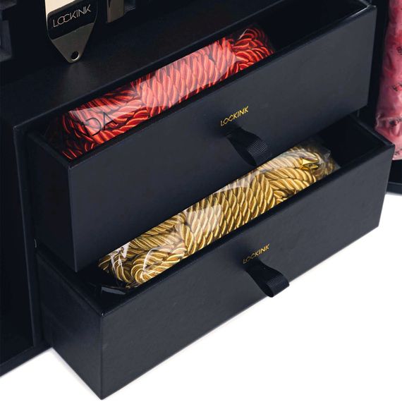 БДСМ-набір LOCKINK All-in-1 BDSM Play Kit Crocodile Leather Чорний | Зображення 4
