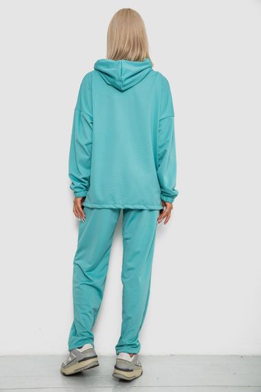 Спортивный костюм женский, цвет бирюзовый, 238R114 | Зображення 3