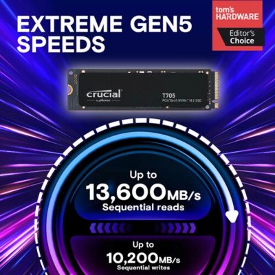 Накопитель SSD M.2 2280 2TB T705 Micron (CT2000T705SSD3) | Зображення 1