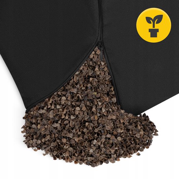 Подушка для йоги та медитації 4FIZJO Zafu кругла 32 x 20 см Black (P-5907739315540) | Зображення 3