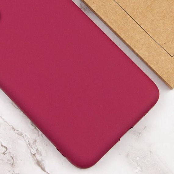 Чохол TPU GETMAN Liquid Silk Full Camera для Xiaomi Redmi 14C / Poco C75 Бордовий / Marsala | Зображення 2