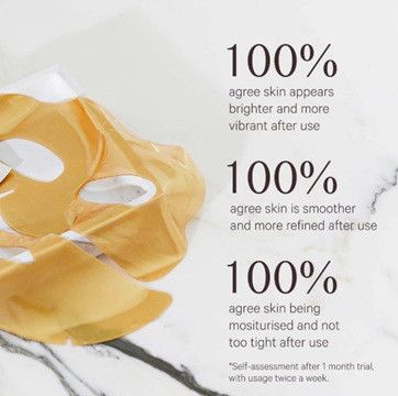 Маска для обличчя MZ Skin Hydra-Lift Golden Facial Treatment Mask | Зображення 2