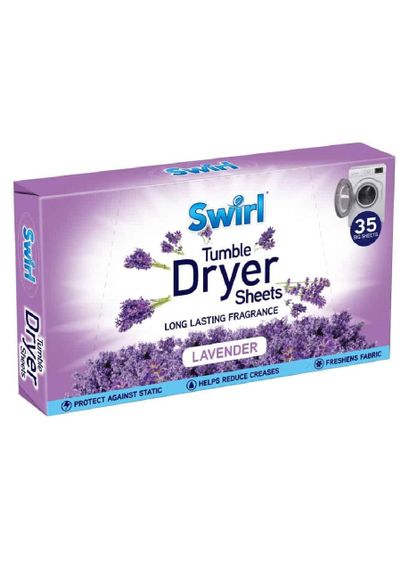 Ароматизовані серветки для сушильної машини Swirl Lavender 35 шт