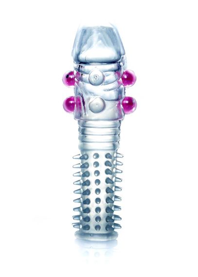 Насадка на член - Penis Sleeve Beaded Clear | Зображення 1