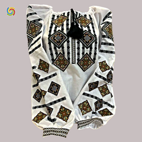 Рубашка Украинская вышиванка  32279 цвет белый размер L/XL