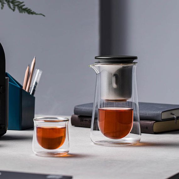 Чайник для заваривания TeaPot D-50 Press type 600ml Transparent | Зображення 1
