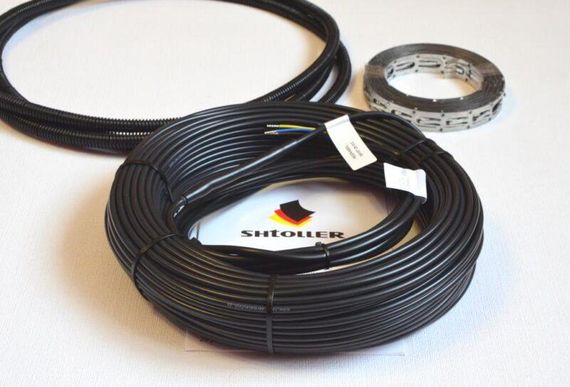 Комплект тепла підлога Shtoller Ecotherm + термостат програмований з Wi-Fi. Нагрівальний кабель універсальний 125 м / 2500 Вт / | Зображення 3