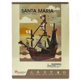 3D пазл CubicFun Корабль Санта Мария (T4031h)
