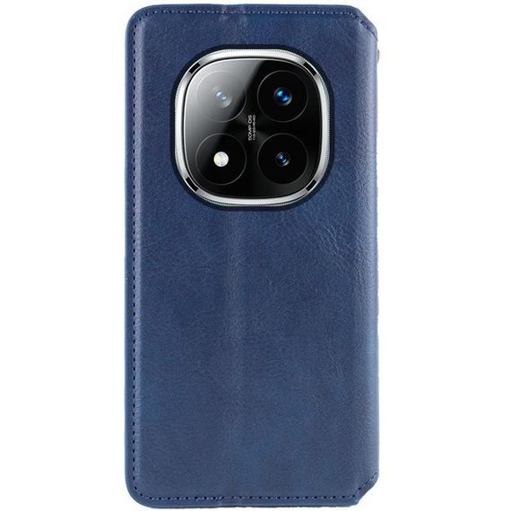 Шкіряний чохол-книжка GETMAN Cubic (PU) для Xiaomi Redmi Note 15 4G/5G (EU) Синій | Зображення 1
