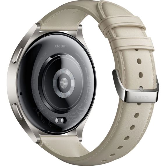 Смарт-годинник Xiaomi Watch 2 Titan BHR9306GL Gray Case White Leather Strap (1093970) | Зображення 3