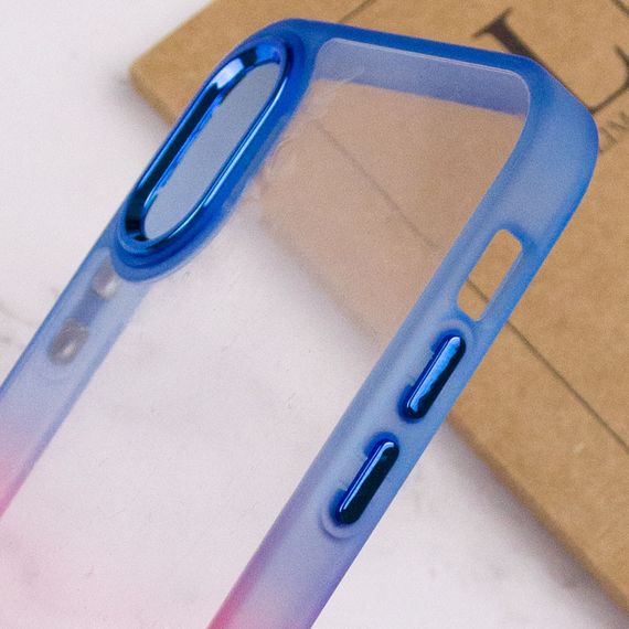 Чохол TPU+PC Fresh sip series для Apple iPhone XS Max (6.5") Рожевий / Синій | Зображення 3