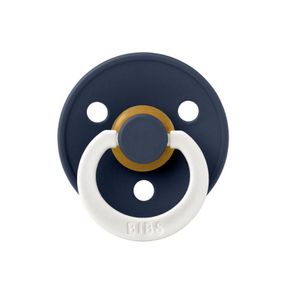 Соска пустушка Bibs Colour deep space Glow 0-6 міс round світиться в темряві