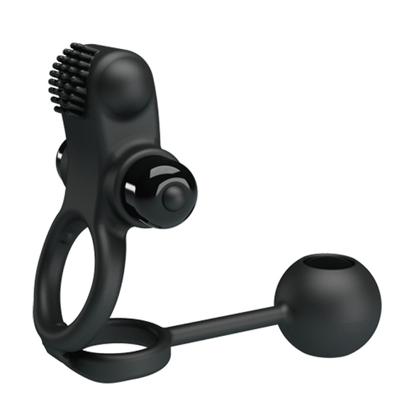 Ерекційне кільце - Pretty Love Vibration Penis Sleeve IV Black sexstyle | Зображення 9