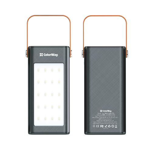 Павербанк 80000mAh ColorWay CW-PB800LPA8BK-PDD 22,5W QC+PD LED дисплей чорний | Зображення 3