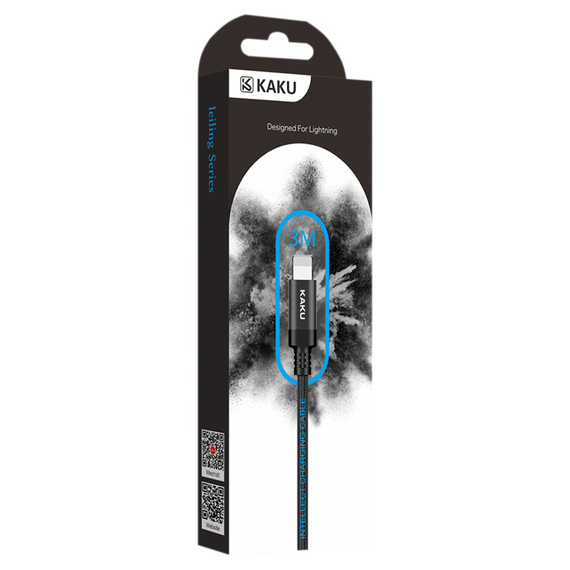 USB кабель Kaku KSC-331 USB - Lightning 3m - Black | Зображення 3