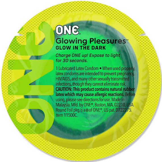 Презерватив ONE Glowing Pleasures, 1 шт