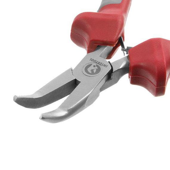 Плоскогубці вигнуті 115 мм, прецизійні INTERTOOL NT-0103 | Зображення 3