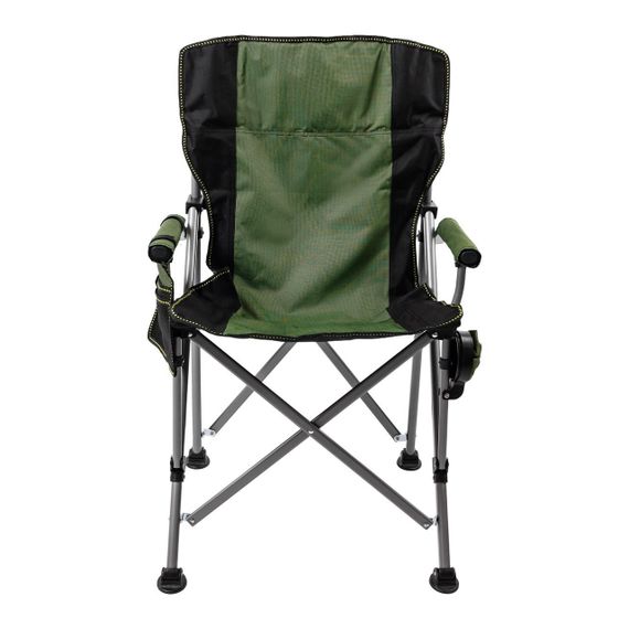 Крісло для риболовлі розкладне туристичне 60х57х92 см складне крісло для кемпінгу на природу Зелене | Зображення 1