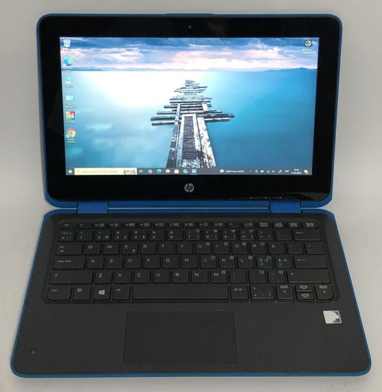 Нетбук-трансформер HP Chromebook x360 11 G3 EE / 11.6" (1366x768) TN Touch / Intel Pentium Silver N5000 (4 ядра по 1.1 - 2.7 GHz) / 8 GB DDR4 / 256 GB SSD / Intel UHD Graphics 605 / WebCam / Chrome OS б/у | Зображення 1