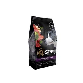 Корм сухий Savory Medium Breed rich in Fresh Turkey and Lamb для дорослих собак середніх порід від 10 до 25 кг зі свіжим ягн